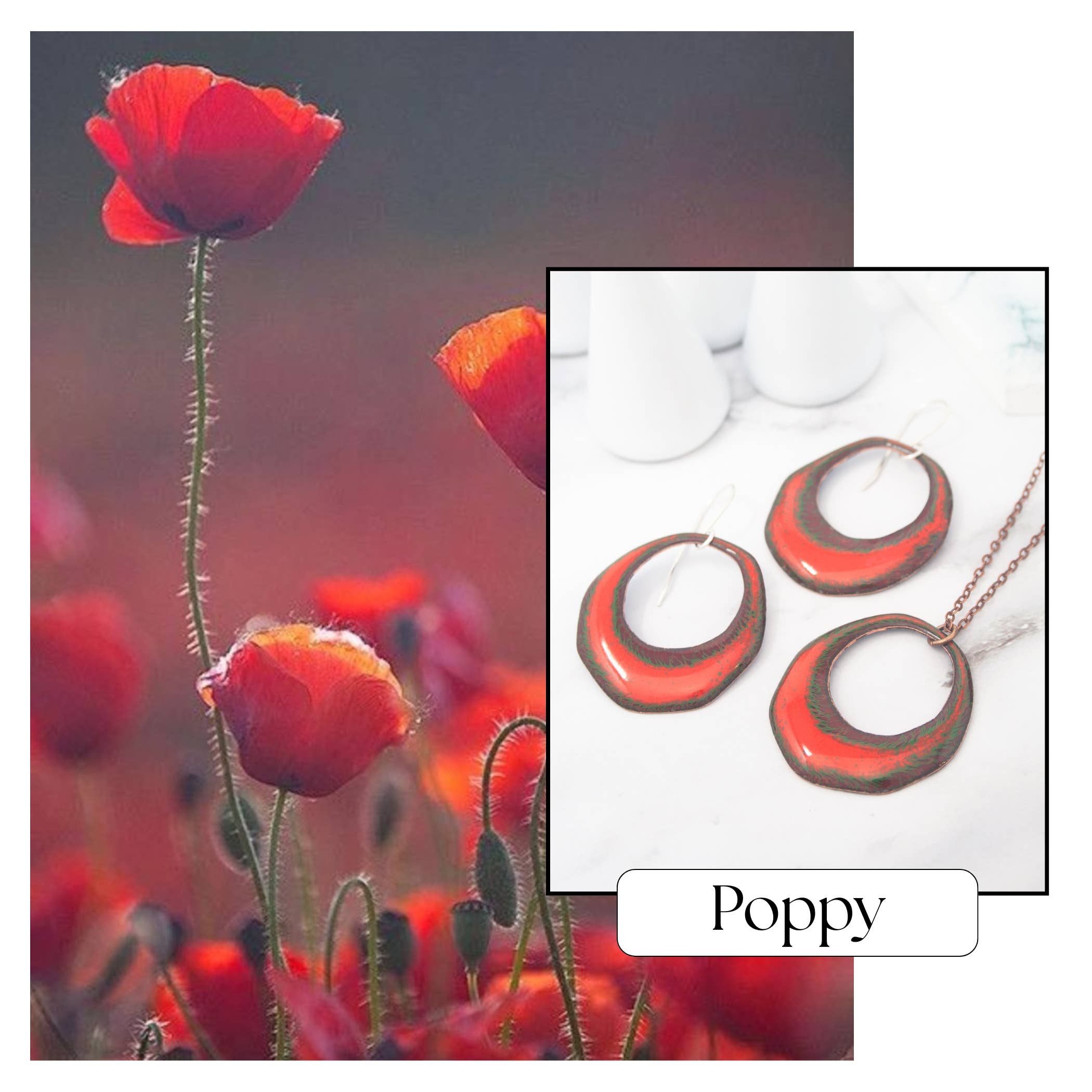 Batik earrings- small.  Enameled Jewelry for wholesale by Rising Jewelry