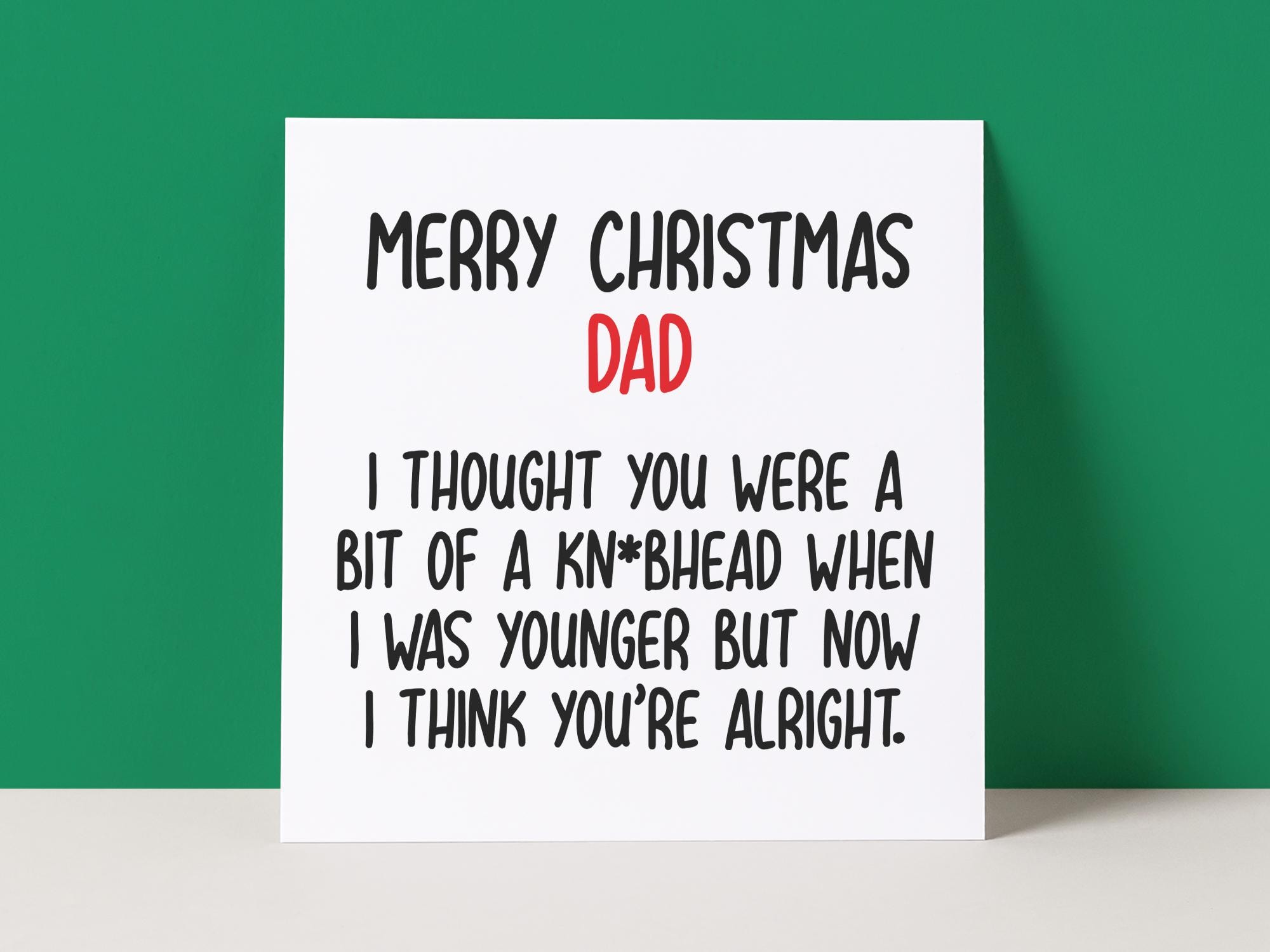 KNOBHEAD MUM - CHRISTMAS CARD for wholesale by Pack a Punch Designs